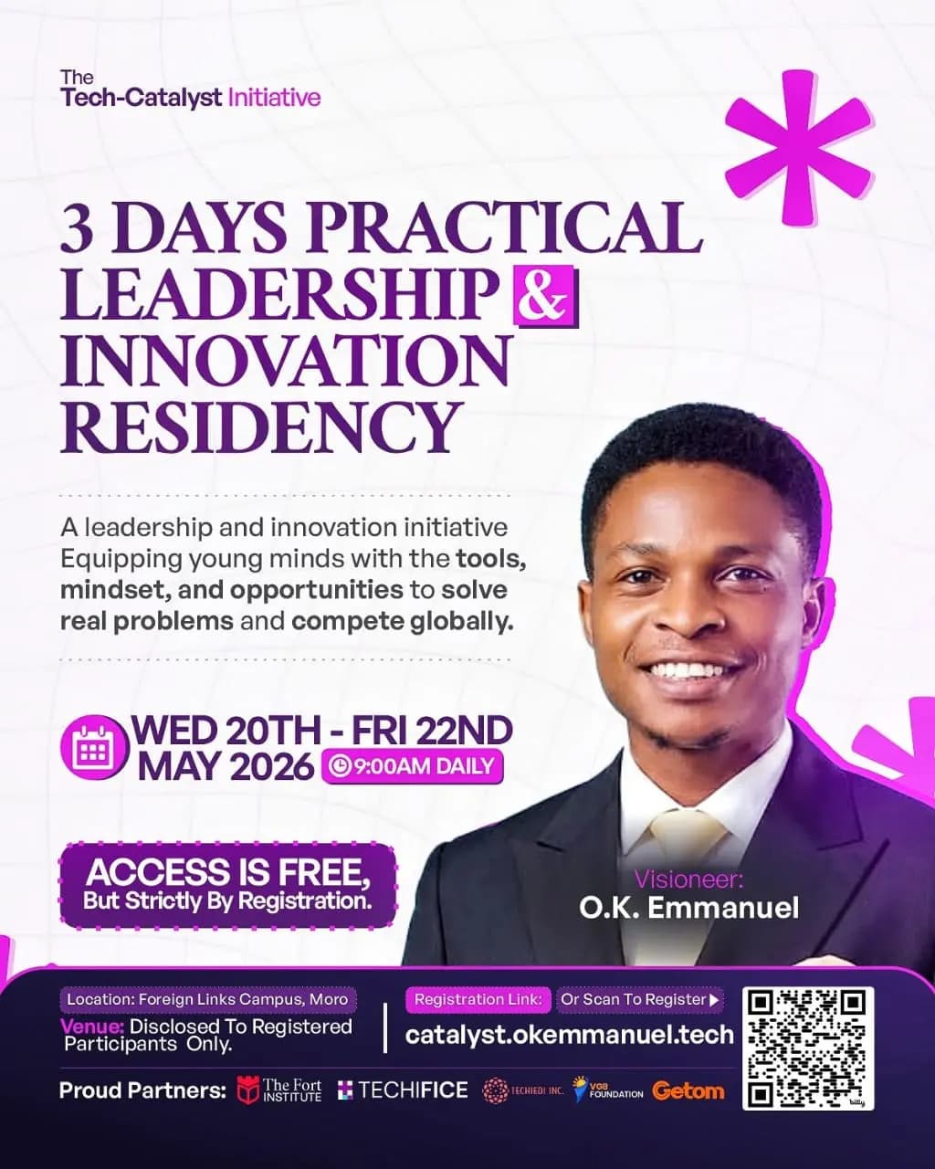 The Tech-Catalyst Initiative Official Flyer